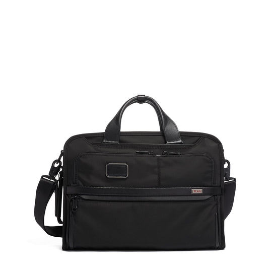 Slim Three Way Brief Alpha 13inch bag 14inch bag 15inch bag Alpha Alpha 3 Back To School Bags ballistic nylon bag BESTAUGUST BestOCT bestsept BIS Black Briefcases color_black commuter gifts field-product for him gifting Monogrammable non-discounted