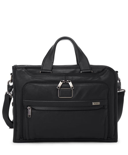 Slim Deluxe Portfolio Alpha Alpha Bags BestOCT BIS Briefcases color_black field-product for him gifting leather Leather bag monogrammable OCTnew